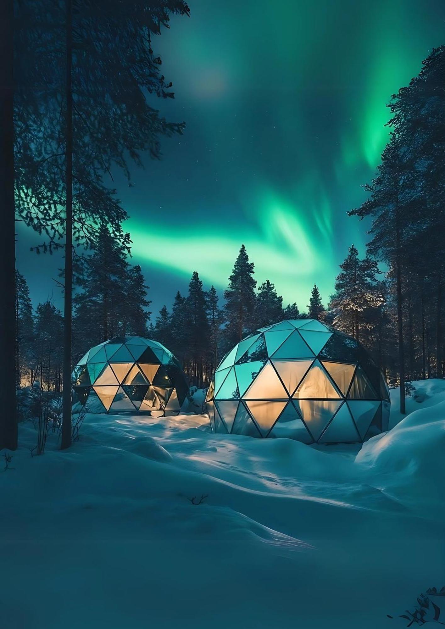 Skog Aurora Igloos 山林小屋 Kalix